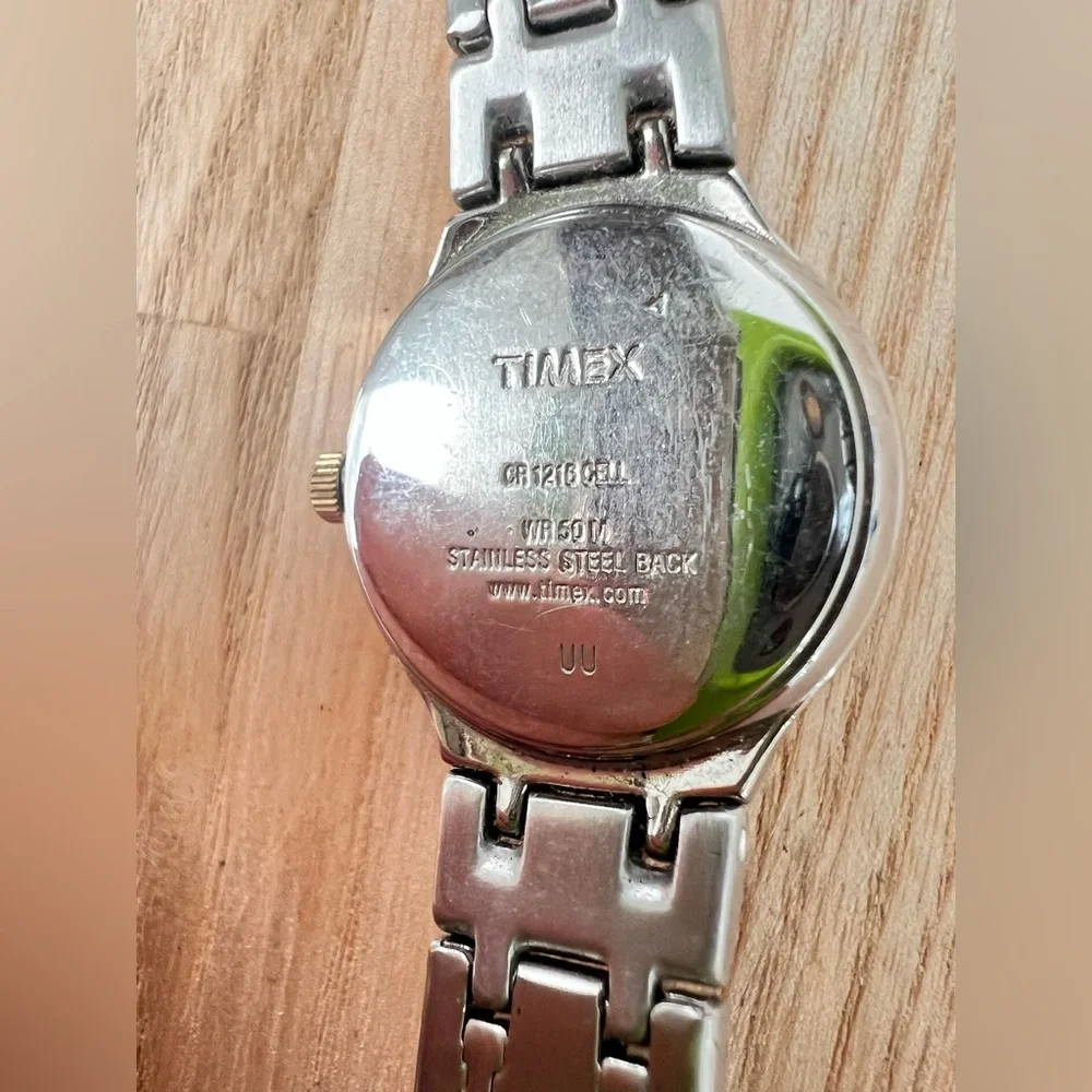 Timex indiglo two-tone ladies dress watch NEW BATTERY